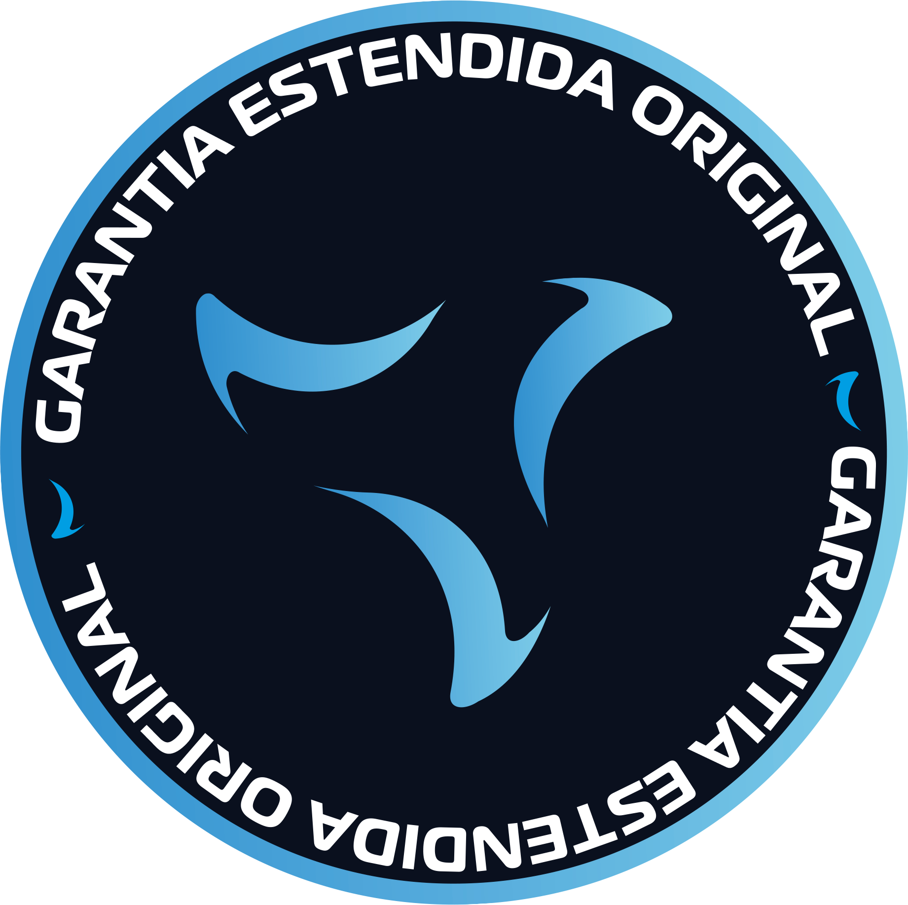 Selo de garantia estendida com logo da Resfri Ar